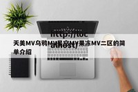 天美MV乌鸦MV星空MV果冻MV二区的简单介绍